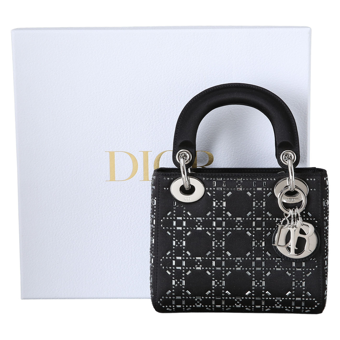 CHRISTIAN DIOR(USED)크리스찬디올 레이디디올 새틴 미니 백